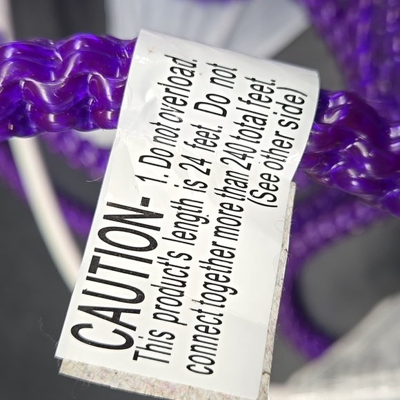 Purple Rope Light 24 Feet Party Dorm Bedroom - Picture 4 of 4